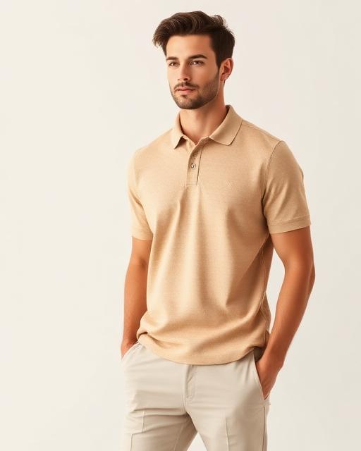 Polo texturizada